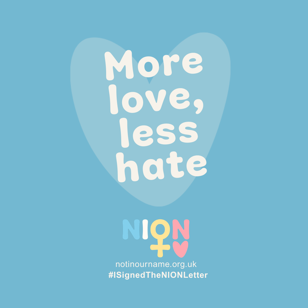 More love, less hate NION Women social media downloads